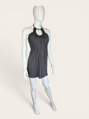 Sky Brand Beaded Halter Mini Dress - Sz M